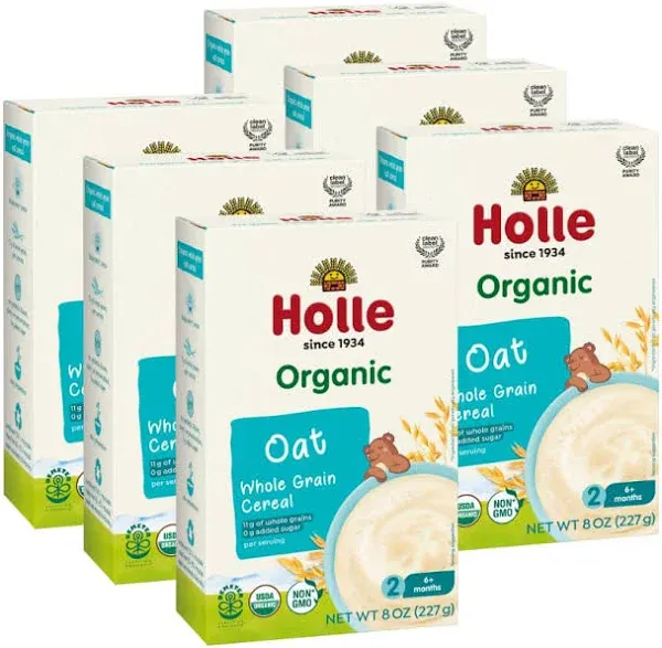 Holle Organic Baby Cereal - Whole Grain Oat Cereal for Baby - Quick and Easy ...