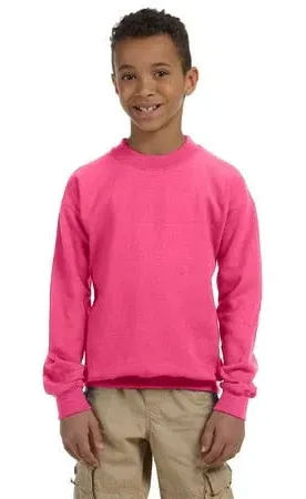 Gildan G180B Youth Heavy Blend Fleece Crewneck Sweatshirt