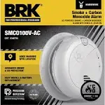 Brk Hardwired Photoelectric Smoke & Carbon Monoxide Alarm with Voice Alerts