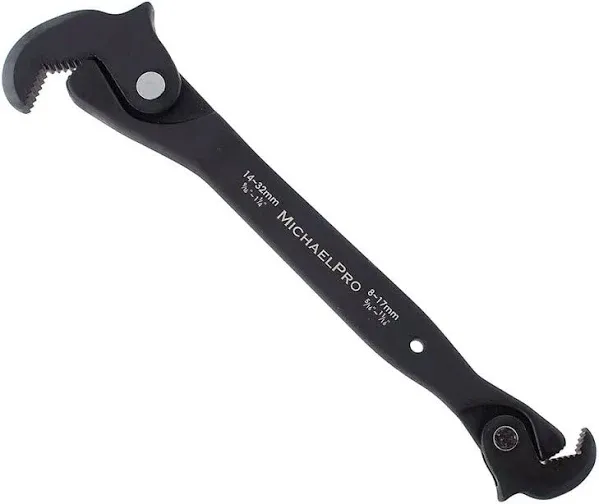 MichaelPro Dual Action Auto Size Adjusting Wrench Black 5/16&#034; to 1-1/4&#034; MP001206