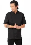 Chef Works Springfield Chef Coat, Size Large , Black