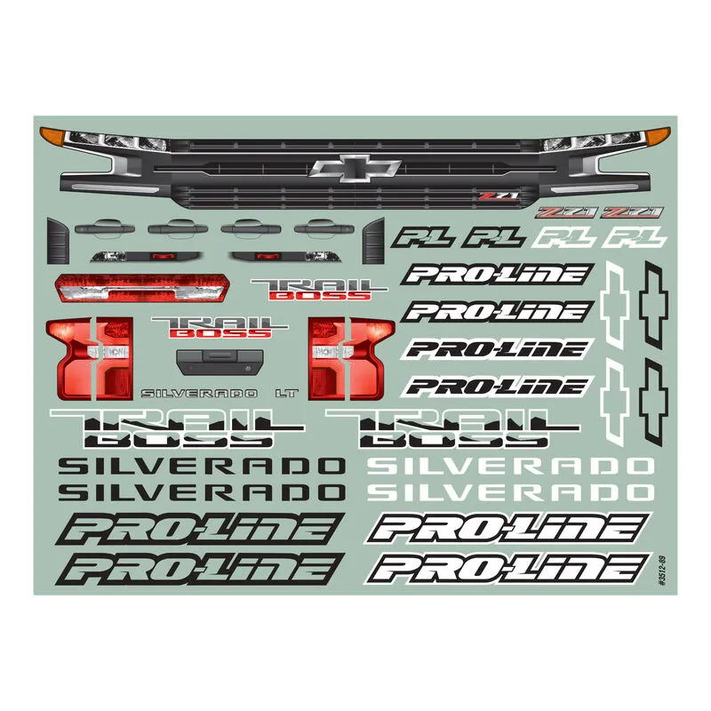 PRO3512-00  2019 Chevy Silverado Z71 Trail Boss True Scale Body