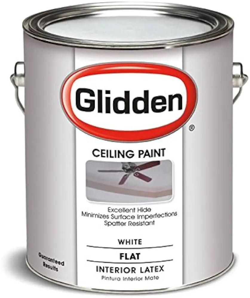 Glidden Grab-N-Go Interior Ceiling Paint Flat, White, 1 Gallon