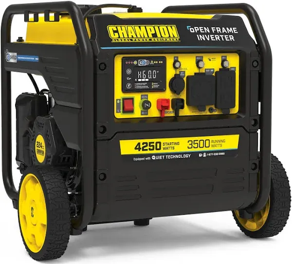 Champion 4250-Watt RV Ready Portable Open Frame Inverter Generator