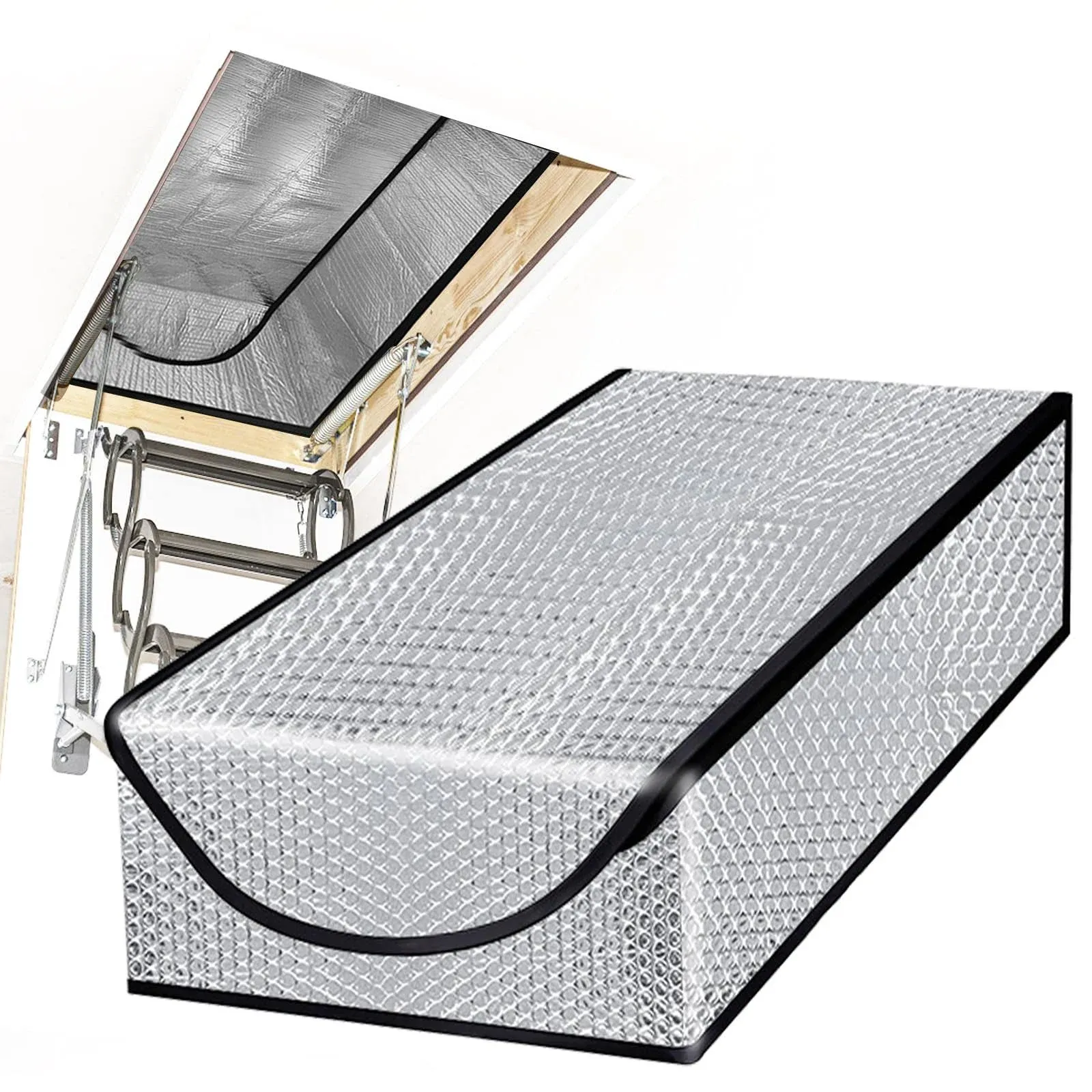 Attic Stairway Insulation Cover - Premium Energy Saving Attic Stairs Door Ladder ...