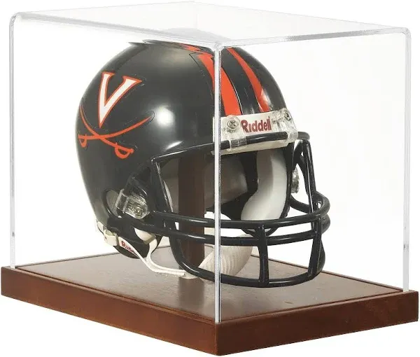 Mini Helmet Display Case, Acrylic Clear 1/2 Football Baseball Helmet Showcase...