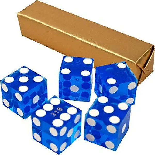 19mm A Grade Serialized Set of Casino Dice