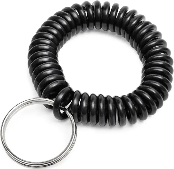 Juvale Spiral Wrist Key Chain Coil Bracelet