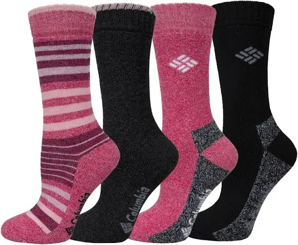 Columbia Women's Stripe Moisture Control Crew Socks