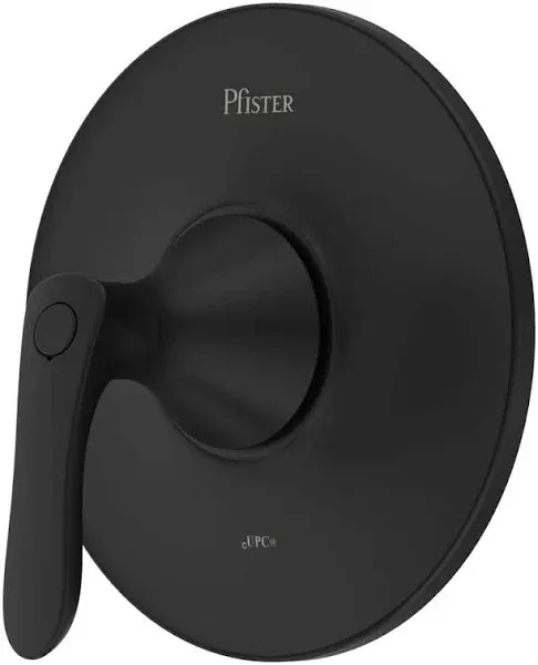 Pfister Weller Matte Black 1-Handle Tub & Shower Valve Trim