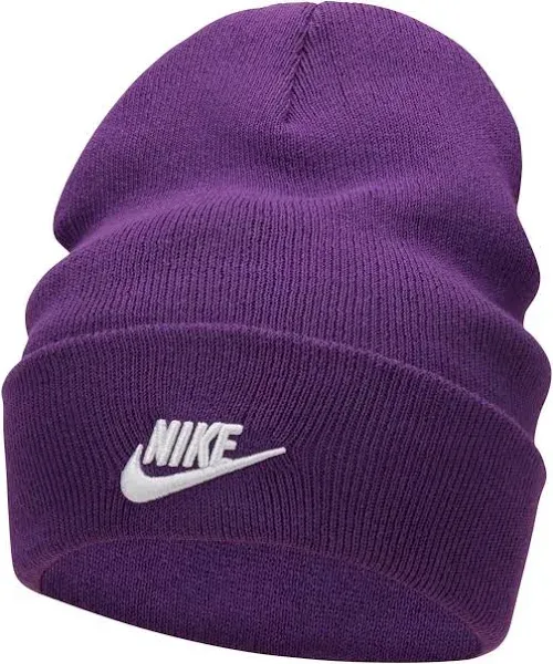 Nike Peak Tall Cuffed Beanie Swoosh Logo  Luminous Green White FB6529-331 NWT