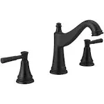 Delta Mylan Two Handle Widespread Bathroom Faucet 35777Lf Matte Black