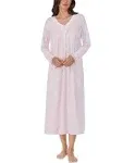 Eileen West Women's Sweater Knit Ballet Long Sleeve Nightgown, Pink, Small