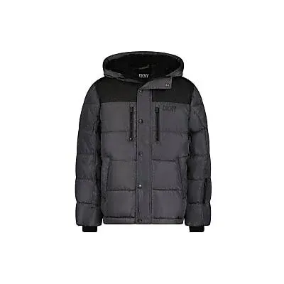 Dkny Boys Classic Quilted Heavyweight Puffer Jacket