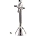 Kingston Brass Cc83251x 1/2" Sweat, 3/8" O.D. Compression Straight Shut-Off Valve with 5" Extension, Polished Chrome