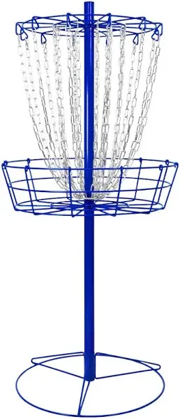 Remix Double Chain Practice Basket for Disc Golf - Choose Your Color Royal Blue