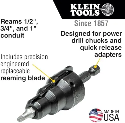 Klein Tools 85091 Power Conduit Reamer