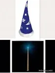 Rhode Island Novelty Wizard Hat with Stars, One Per Order