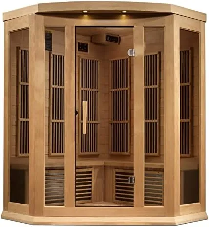 Maxxus Avignon Edition 3-Person Corner Near Zero EMF FAR Infrared Sauna