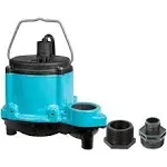 Little Giant 6-CIM-R 115V 1/3 HP 2750 GPH Submersible Pump 10-Ft Cord Blue