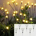 AAOVEFOX Solar Outdoor Lights, 6 Pack Solar Garden Lights, Firefly Lights Solar Outdoor, Solar