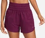 Nike One Women's Dri-Fit Ultra High-Waisted 3" Brief-Lined Shorts