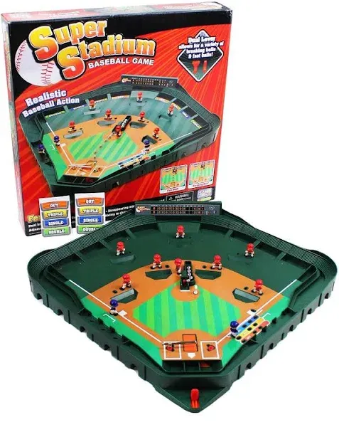 Game Zone Super Stadium Baseball Game with Realistic Baseball Action for 2 Playe