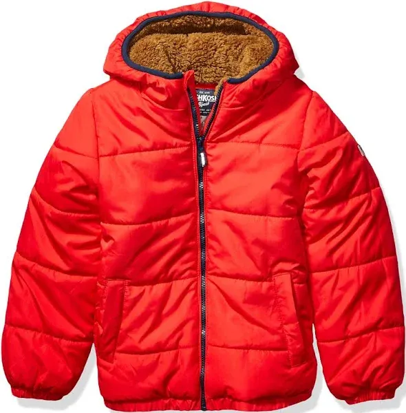 OshKosh B'Gosh Boys' Heavyweight Faux Shearling Winter Jacket