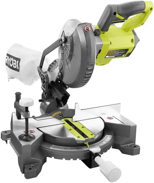 RYOBI 18-Volt ONE+ Cordless 7-1/4 in. Compound Miter Saw with Blade