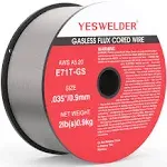 Gasless Flux Core Mig Wire Mild Steel E71tgs .035diameter 2pound Strong Abs Plas