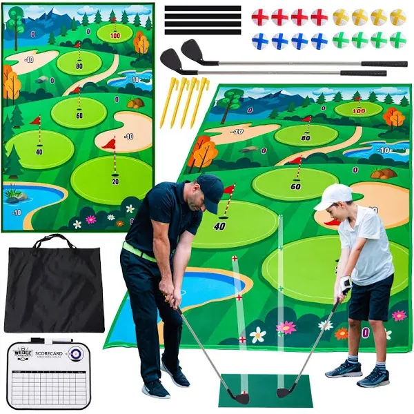 Chipping Golf Game Mat Set