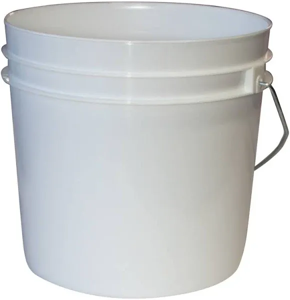 Argee 2 Gallon White Bucket 10-Pack