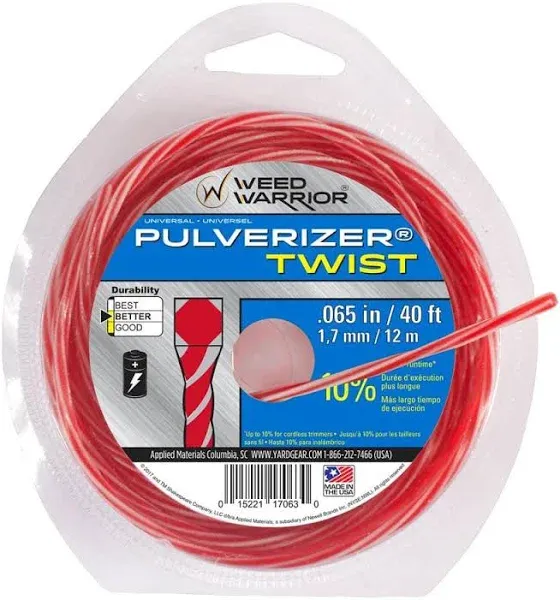 Weed Warrior Pulverizer Twist Universal Trimmer Line