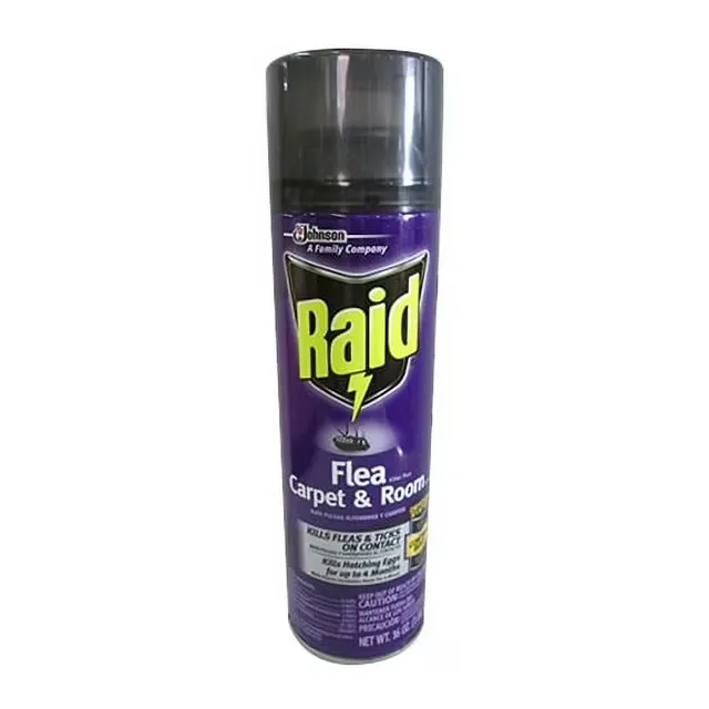 Raid Flea Killer Plus Carpet And Room Spray - 16 Oz, 3 Pack