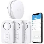 Govee WiFi Water Sensor 3 Pack, 100dB Adjustable Alarm and App Alerts, Leak and Drip Alert with Email, for Home, Basement