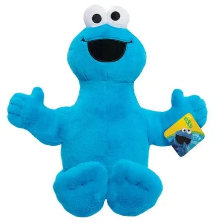 Sesame Street Big Hugs 18-inch Large Plush Cookie Monster Stuffed Animal, Blue, Pretend Play, Kids Toys for Ages 18 Month by Just Play