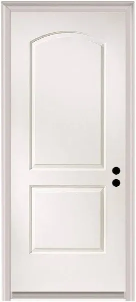 MMI Door 32 in. x 80 in. Caiman Left-Hand Primed Composite 20 Min. Fire-Rated House-to-Garage Single Prehung Interior Door Z0364403L