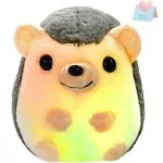 Bstaofy LED Hedgehog Stuffed Animal Glow Small Plush Toy Light Up Nightlight Bedtime Gift for Toddlers Kids On Birthday