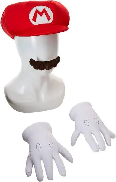 Child's Super Mario Brothers Mario Costume Accessory Kit