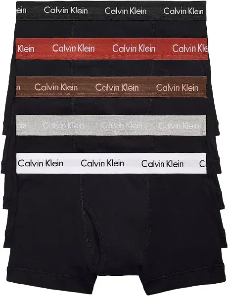 Calvin Klein Men&#039;s Cotton Classics 5-Pack Trunk