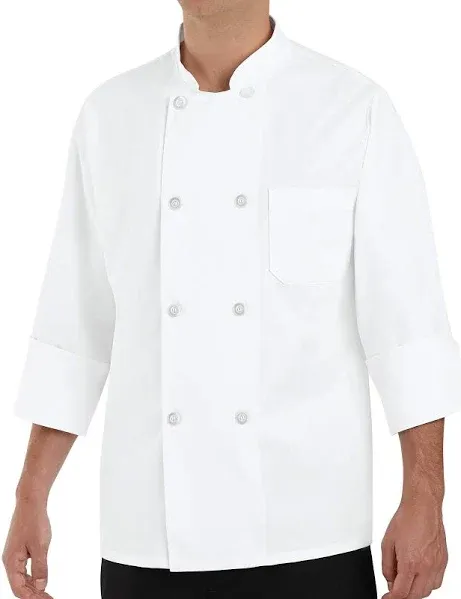 Red Kap Eight Pearl Button Chef Coat