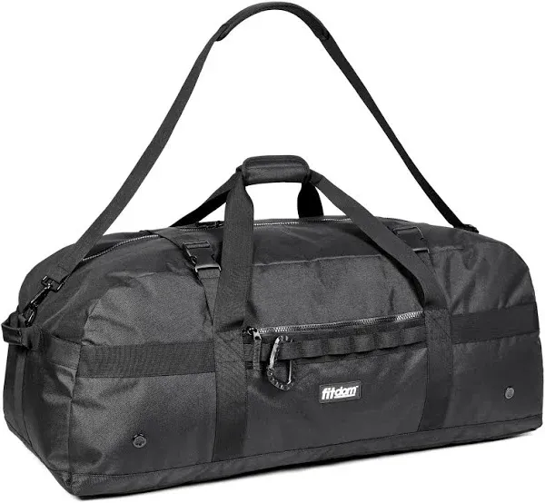 Fitdom Heavy Duty Extra Large Sports Gym Equipment Travel Duffel Bag W/Adjustable Shoulder & Compression Straps. Perfect for Team Coaches & Best for Soccer Baseball Basketball Hockey Football & More