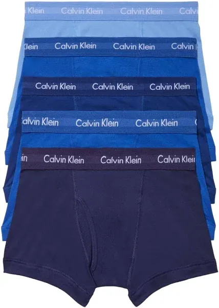 Calvin Klein Men's Classic Fit Cotton Trunks (5-Pack)