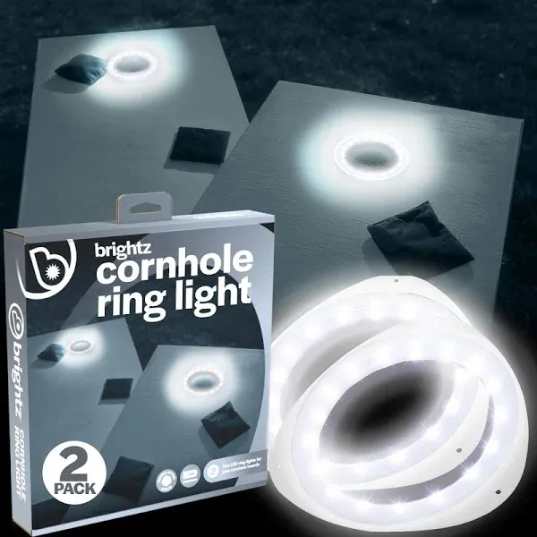 LED Cornhole Board Ring Lights, 2-Pack - Bride and Groom Corn Hole Wedding Ga...