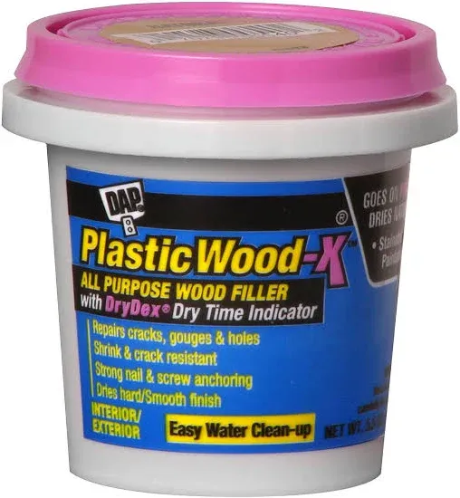 DAP® Plastic Wood-X All Purpose Wood Filler with DRYDex® Dry Time Indicator Pint