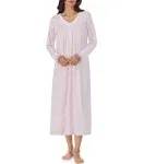 Eileen West Women's Sweater Knit Ballet Long Sleeve Nightgown, Pink, Small