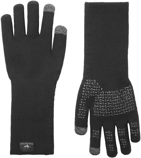 Sealskinz Waterproof All Weather Ultra Grip Knitted Gauntlet