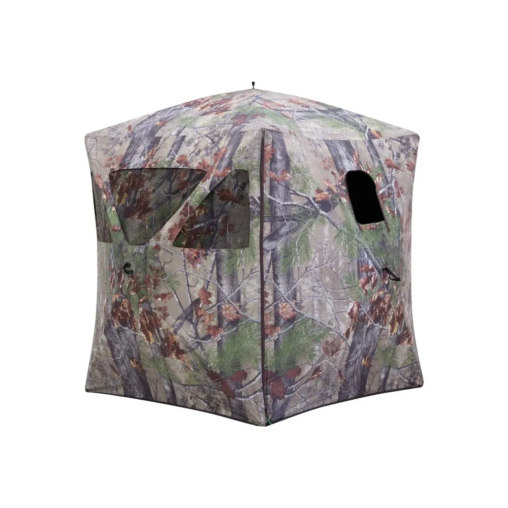 Barronett Blinds Radar 200 2 Person Hunting Blind Shelter, Crater Cold Camo