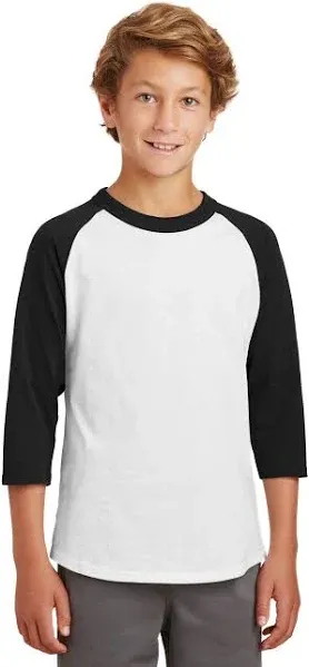 Sport-Tek YT200: Youth Colorblock Raglan Jersey