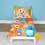 Cocomelon Learning Is Fun 4-Piece Toddler Bedding Set